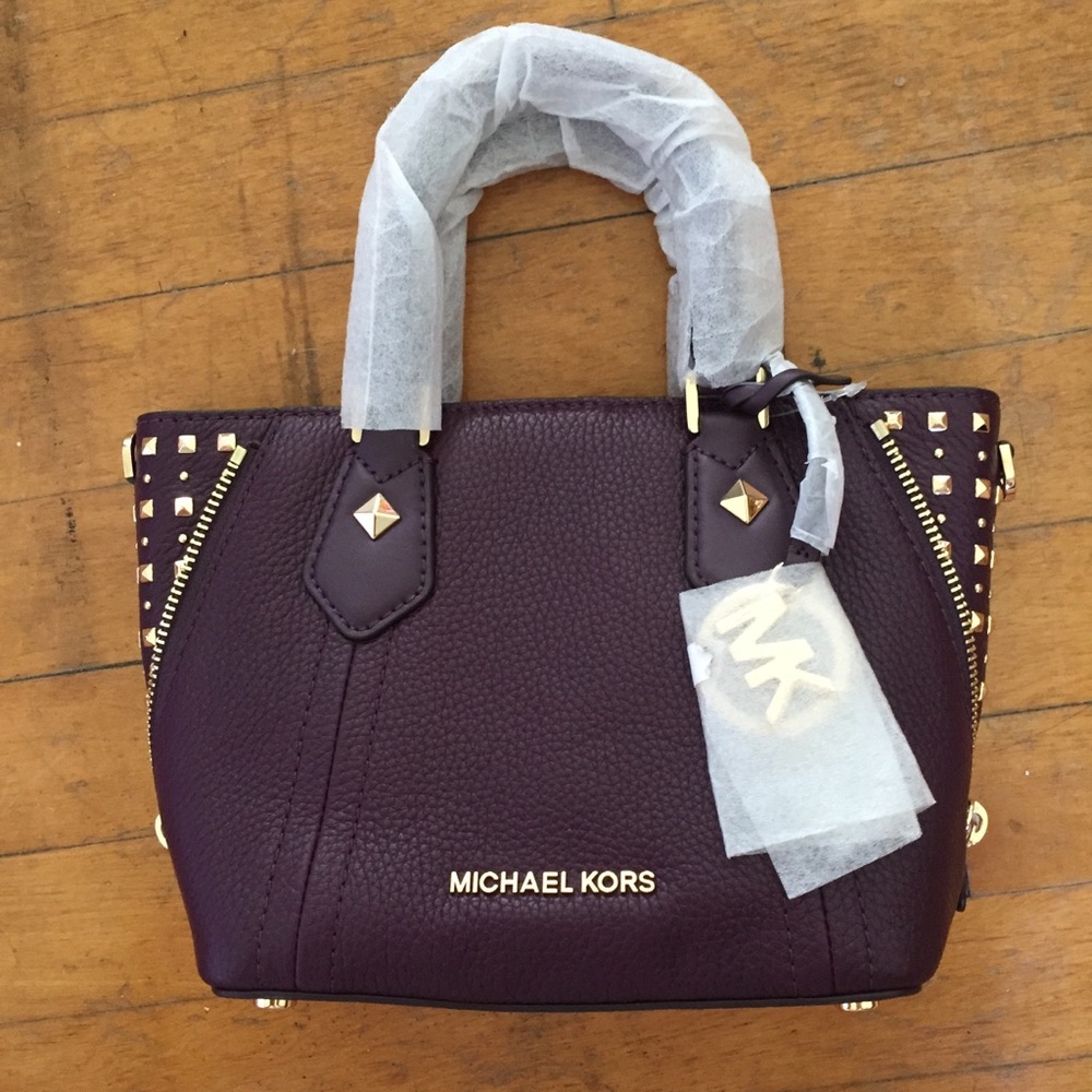 Michael Korda Aria Damson XS Satchel Purse